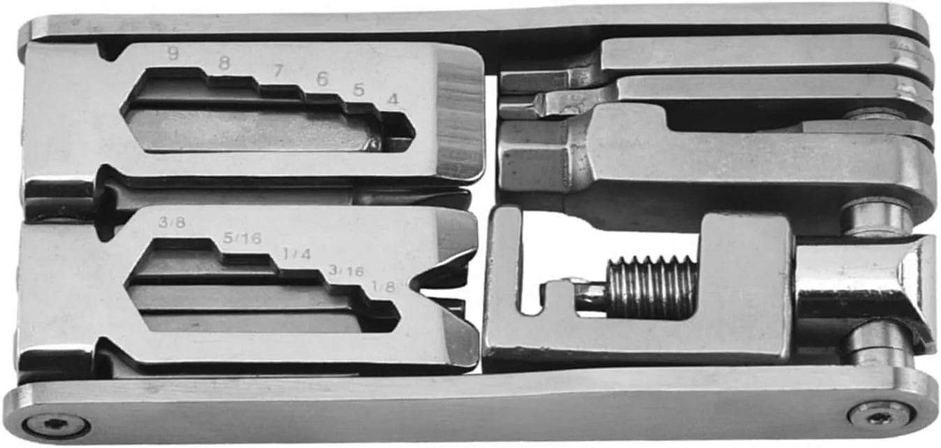Compact and 15 in 1 Bike Repair Tool Kits Multi Tool Chain Keys for Road and Mountain Bikes