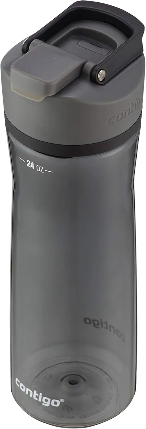 Contigo Cortland 24oz & Spirulina 24oz Spill-Proof Water Bottles with Leak-Proof Lid, Carry Handle, Dishwasher Safe