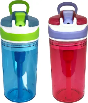 Contigo Kids 2 and 1 Snack Hero Kids Tumbler and Snack Cup- 13 oz - 2 pack - (Blue-Red)