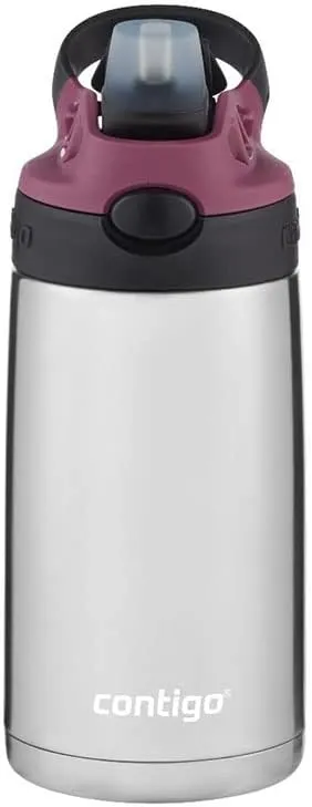 Contigo® Kids Straw Stainless Steel Water Bottle with AUTOSPOUT® Lid, 13oz.