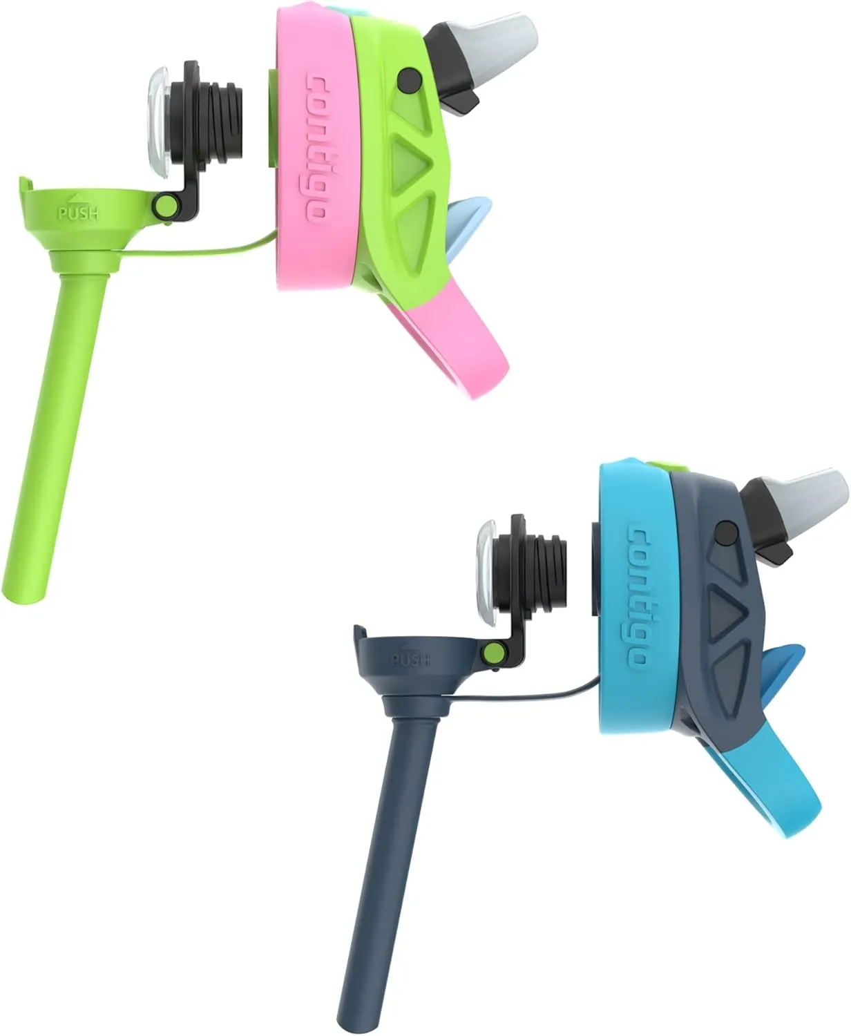 Contigo Kids Water Bottle with Redesigned AUTOSPOUT Straw, 14 oz, 2-Pack
