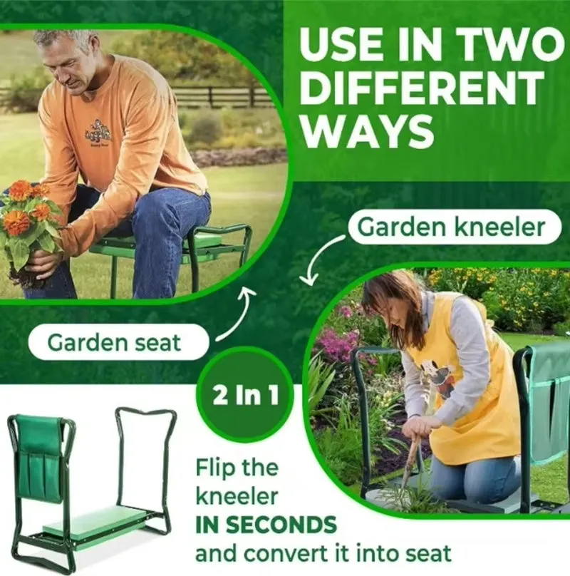 Convenience Comfort Folding for Plug-and-play & – Customer-favorite Every Gardener Kneeler & Stool Gardenmate