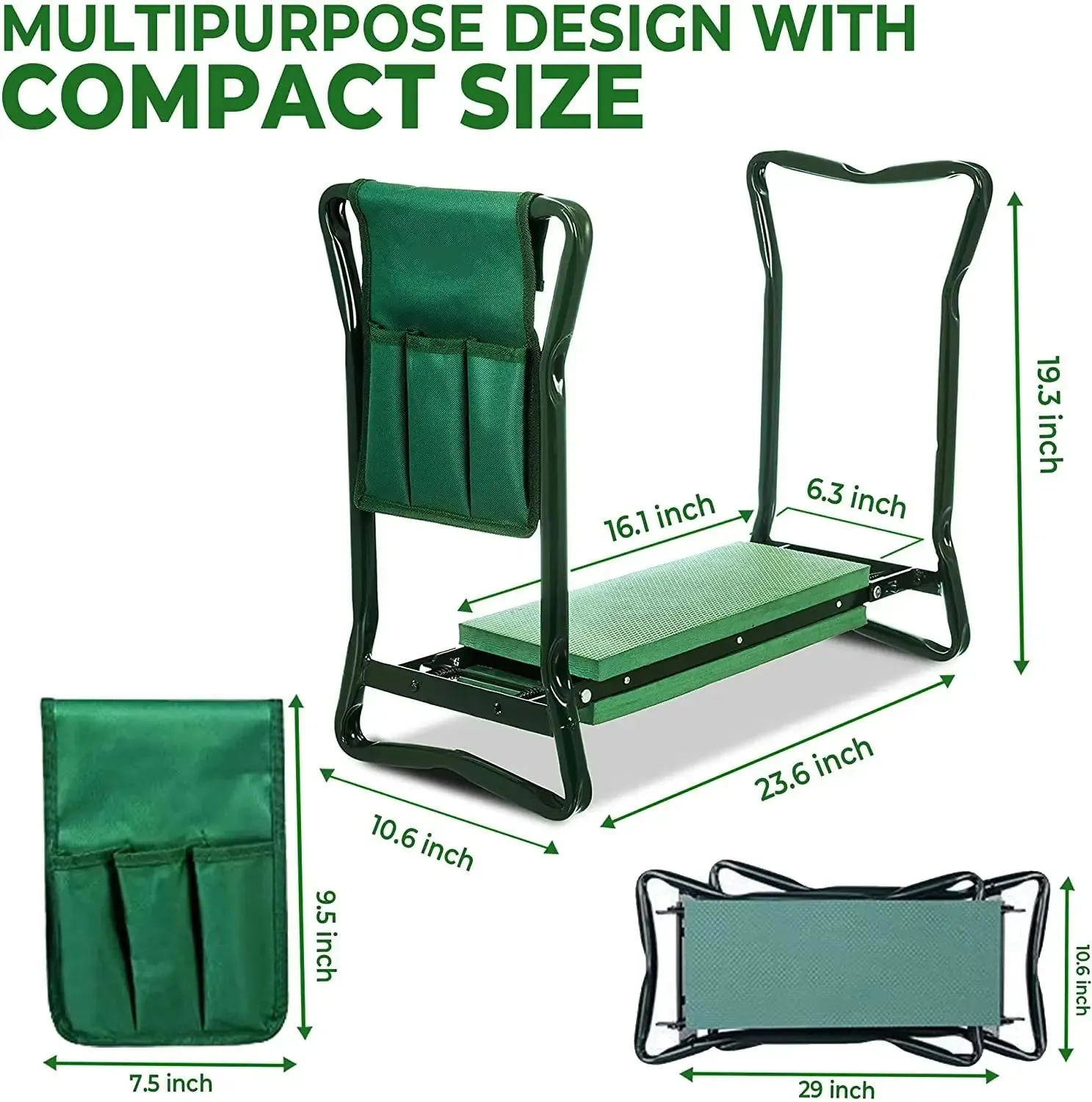 Convenience Comfort Folding for Plug-and-play & – Customer-favorite Every Gardener Kneeler & Stool Gardenmate