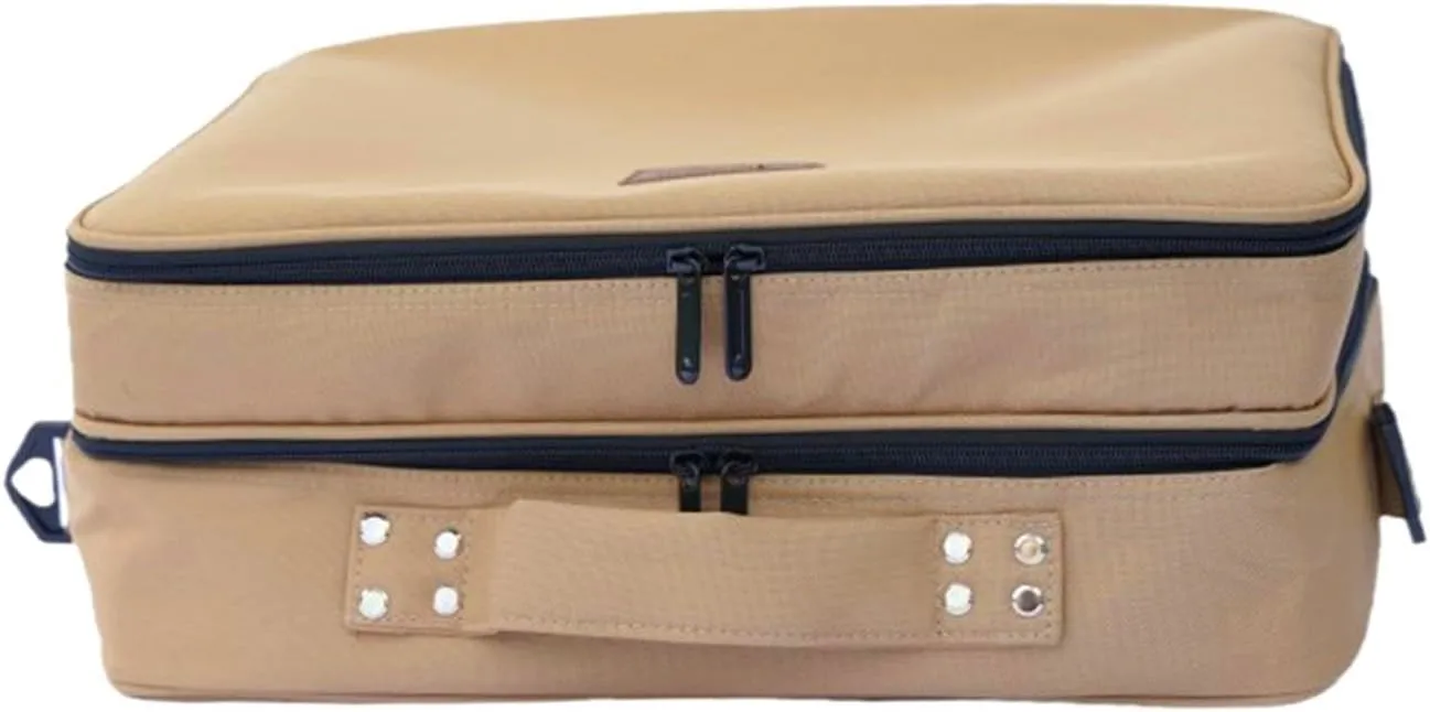 Cookware Storage Bag Cooking Utensils Bag 2 Layer Accessories Camping Furnace Carry Bag Handbag for Outdoor Sports Fishing