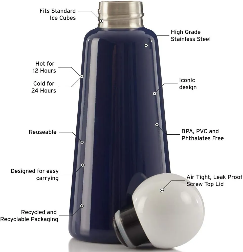 Cool Sports Bottle Indigo & White 500ml Skittle Bottle Original