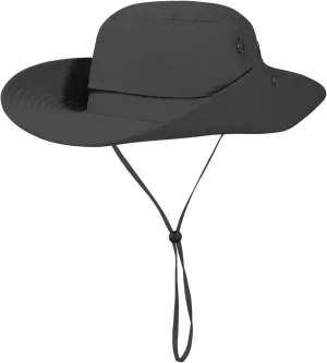 Cooling Bucket Hat UPF 50  Wide Brim Sun Hat for Women Men Lightweight Foldable Summer Hiking Fishing Hat Detachable Strap