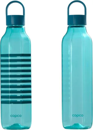 Copco Octagon Travel Water Bottle, 2-piece, Teal