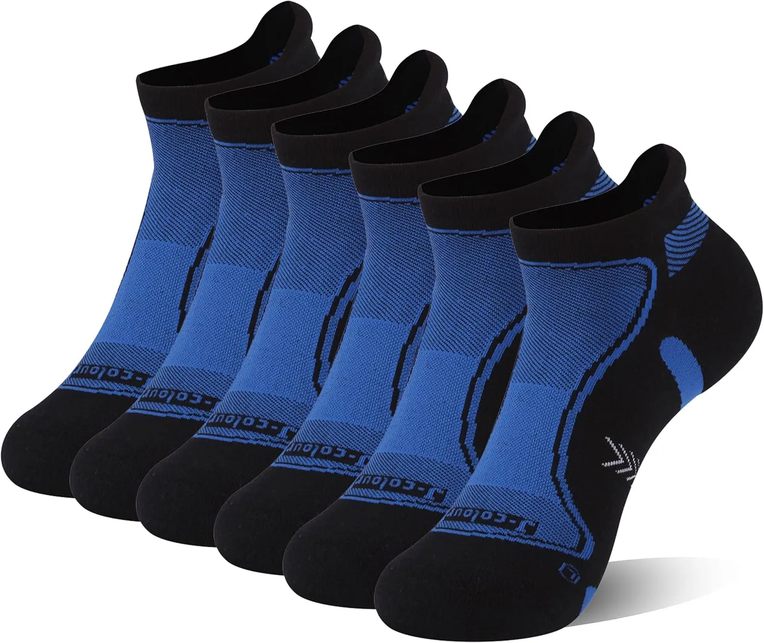 Copper Running Socks, Unisex Ankle Crew Moisture Wicking Anti Smell Sport Trekking Hiking Cushion Socks