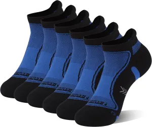 Copper Running Socks, Unisex Ankle Crew Moisture Wicking Anti Smell Sport Trekking Hiking Cushion Socks