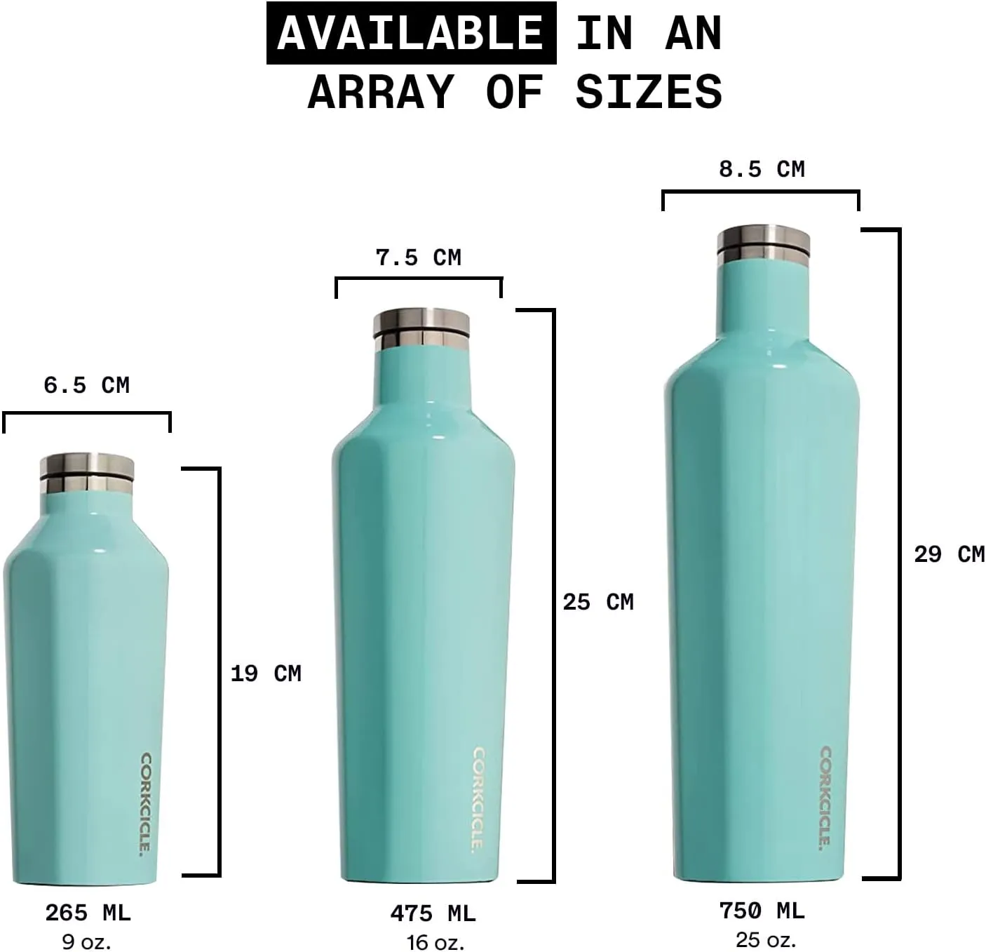 Corkcicle Classic Canteen Insulated Tumbler, Midnight Navy, 16 oz – Reusable Water Bottle Keeps Beverages Cold for 25 Hours & Hot 12 Hours – Cupholder Friendly Tumbler with Screw-On Cap