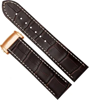 Cowhide Leather Watchband For Hamilton Khaki Aviation Classic Series Watch Strap With Folding Buckle Men Bracelet