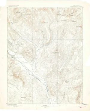 Crested Butte CO topo map, 1:62500 Scale, 15 X 15 Minute, Historical, 1893, 20.2 x 16.4 in