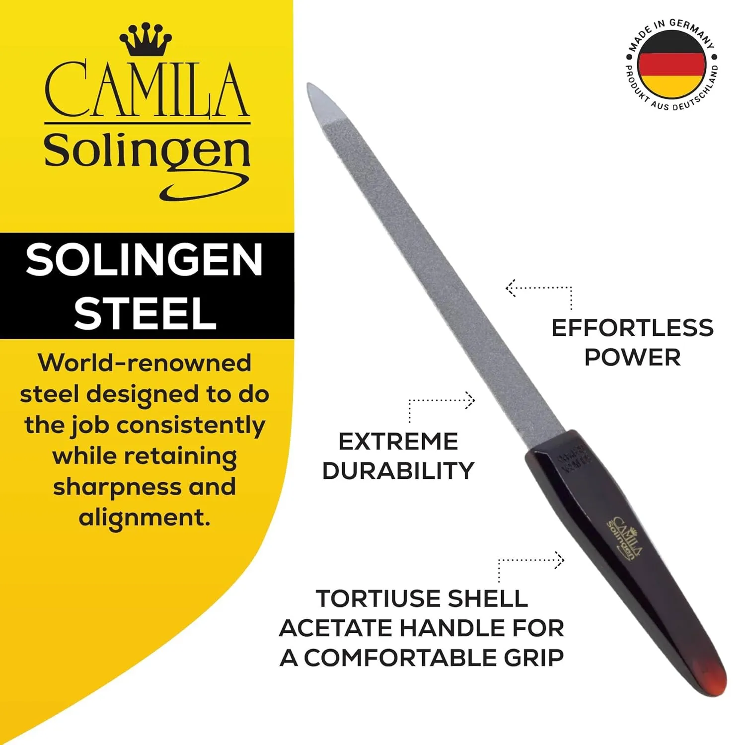 CS12-CS18 Professional 4" Fingernail Toenail Nipper/Clipper/Cutter Manicure and Pedicure Heavy Duty Super Sharp Curved Stainless Steel 15mm Blade Solingen Germany (Silver   Nail File)