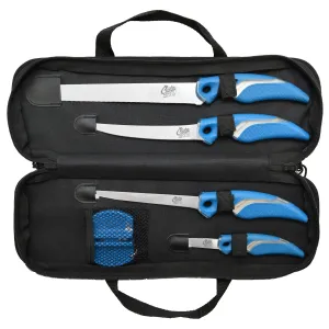 Cuda 6 Pc Knife And Sharpener Set W-case