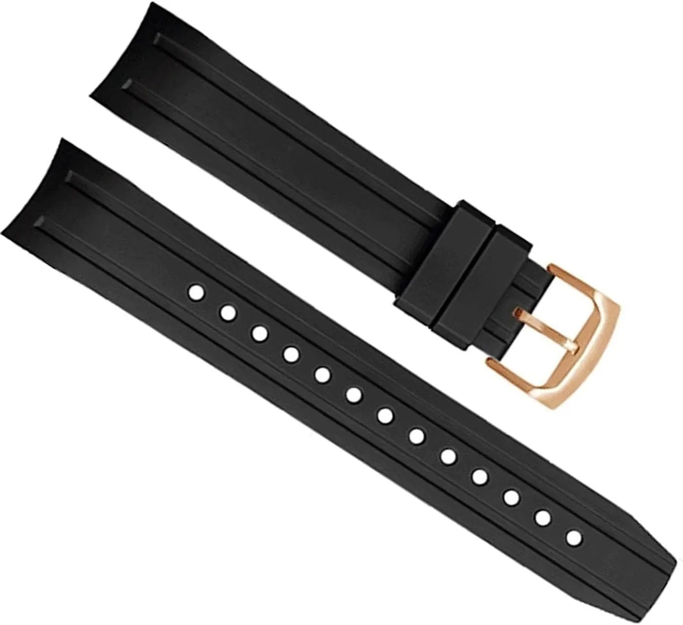 Curved Interfaces Rubber WatchBand For Citizen BN0190-15E/0191/0193 CA0718-13E CA4386/4385 Men Watch Replacement Bracelet Accessories