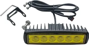 Custom Dynamics Selective Yellow Auxiliary LED Driving Light Bar for Dyna, Softail, and Sportster