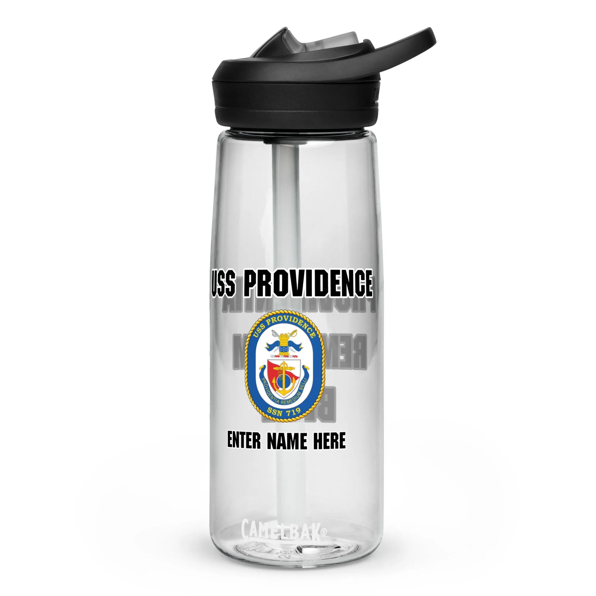 Customizable USS PROVIDENCE (SSN-719) Sports water bottle