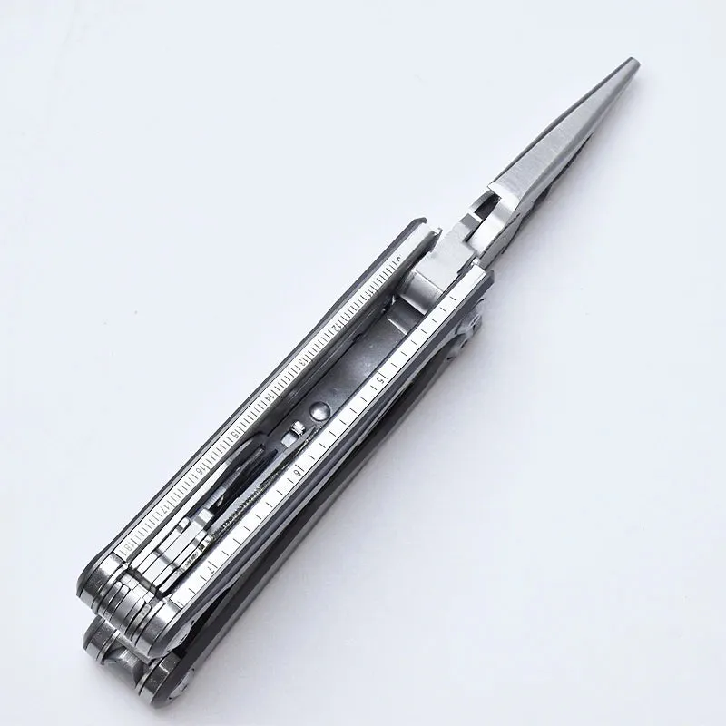 DAICAMPING DL7 Multi-Tool with Titanium Alloy Handle, Folding Knife, Pliers, and Scissors for Camping