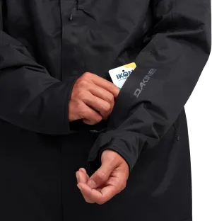 Dakine Reach 20K Insulated Parka, Water-Resistant, Hooded, Black (US, Alpha, Small, Regular, Regular, Black)