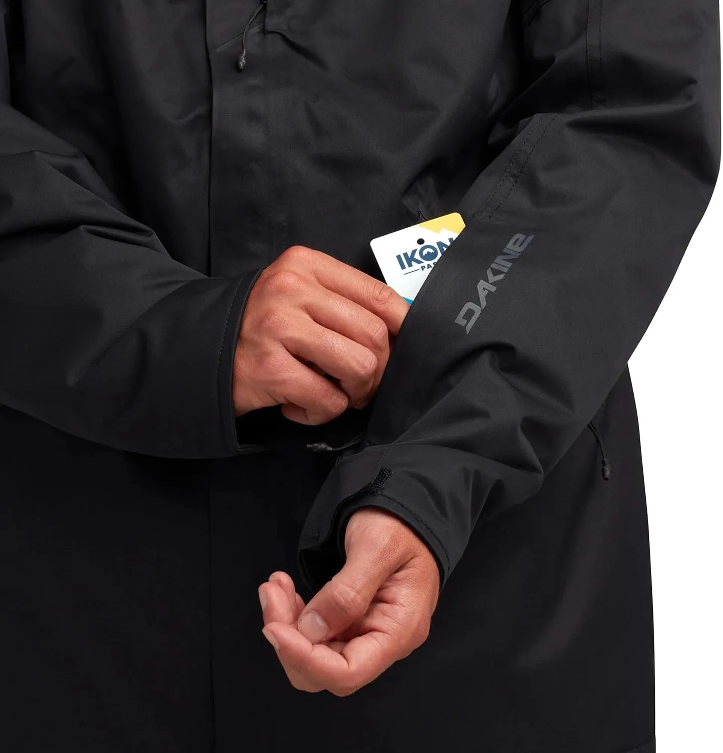 Dakine Reach 20K Insulated Parka, Water-Resistant, Hooded, Black (US, Alpha, Small, Regular, Regular, Black)
