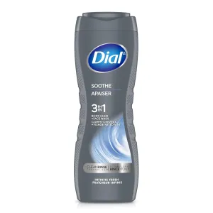 Dial Men 3in1 Body, Hair and Face Wash, Soothe, Infinite Fresh, 16 fl oz, Pack of 4