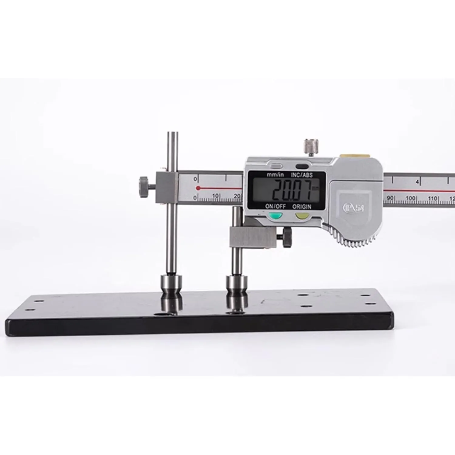 Digital Offset Centerline Caliper Hole Distance Vernier Caliper Cone Probe Hole Center Distance Ruler Measuring Tool Stainless Steel Inch/MM (10-150mm)