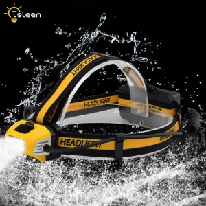 Dimming LED Headlamp Night Running Bicycling Headlight Waterproof Head Flashlight Torch AA 18650 Rechargeable Battery 50-600LM