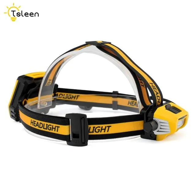 Dimming LED Headlamp Night Running Bicycling Headlight Waterproof Head Flashlight Torch AA 18650 Rechargeable Battery 50-600LM