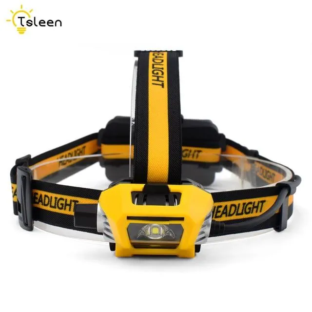 Dimming LED Headlamp Night Running Bicycling Headlight Waterproof Head Flashlight Torch AA 18650 Rechargeable Battery 50-600LM