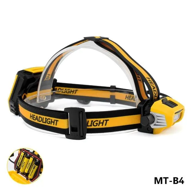 Dimming LED Headlamp Night Running Bicycling Headlight Waterproof Head Flashlight Torch AA 18650 Rechargeable Battery 50-600LM
