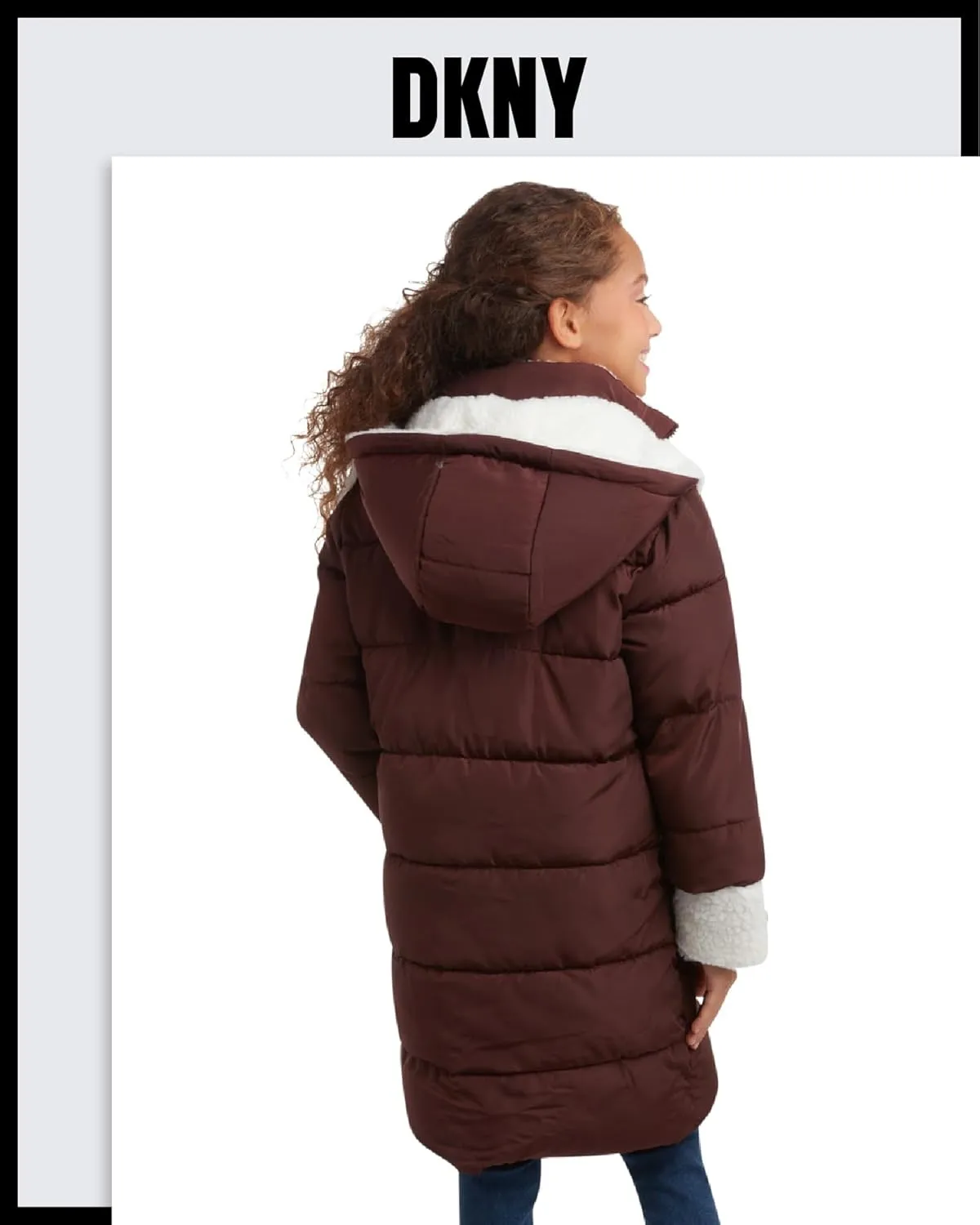 DKNY Girls’ Winter Jacket – Full Length Heavyweight Quilted Puffer Parka – Insulated Water Resistant Coat for Girls (7-16)