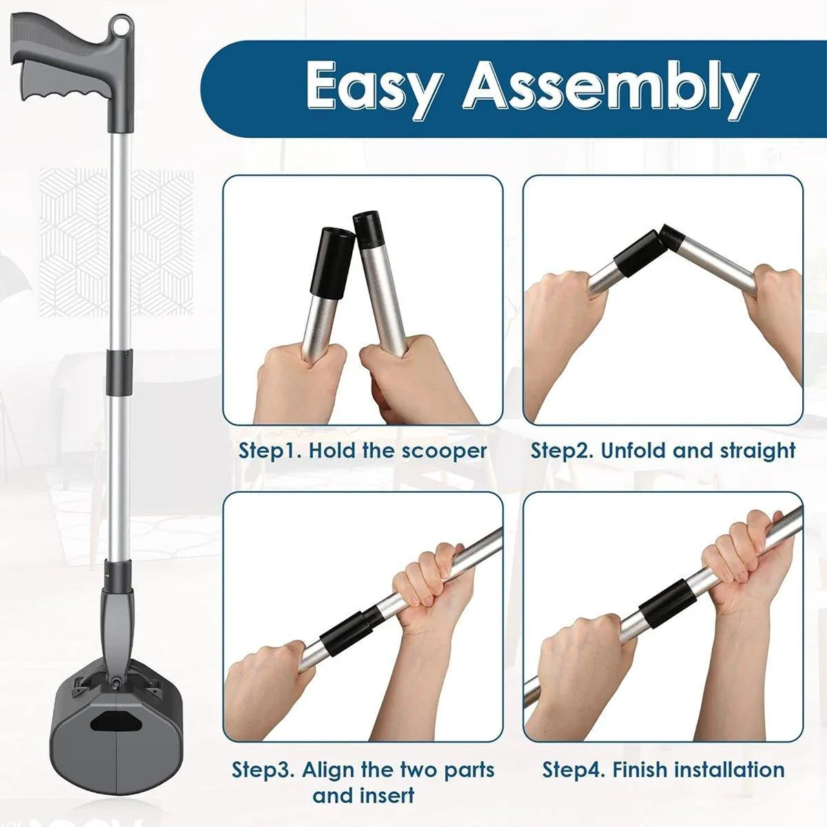 Dog and Cat Poop Cleaning Tool Pet Poop Picker Poop Clip for Easy Waste Pickup