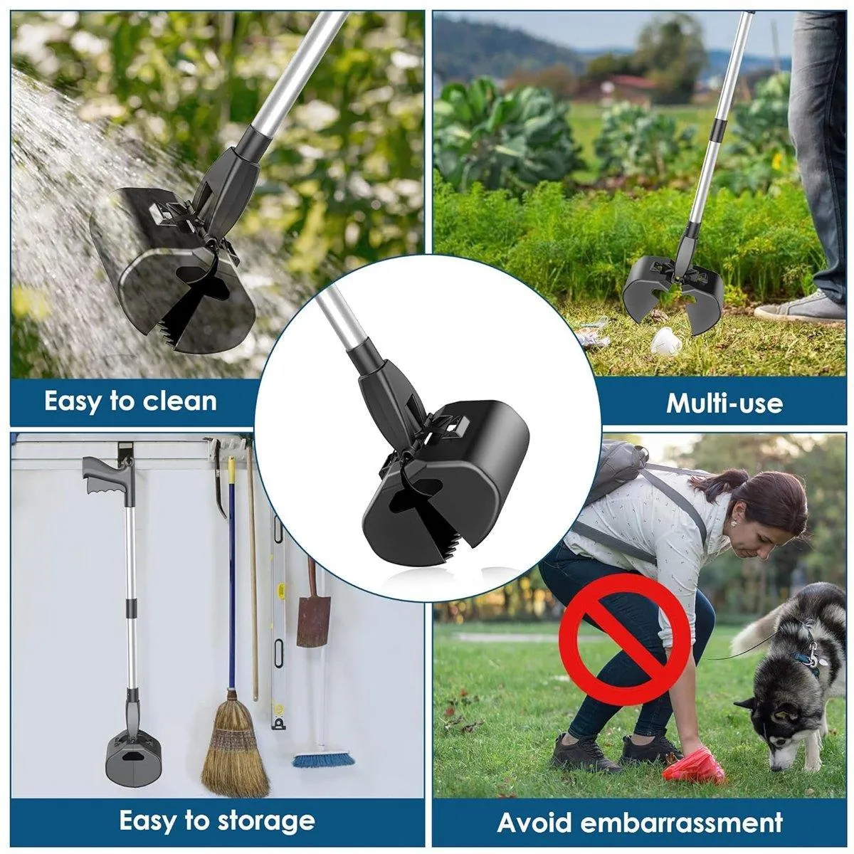 Dog and Cat Poop Cleaning Tool Pet Poop Picker Poop Clip for Easy Waste Pickup
