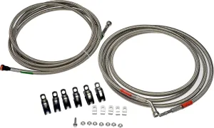 Dorman 819-811 Front Flexible Stainless Steel Braided Fuel Line Compatible with Select Chevrolet/Pontiac/Saturn Models (OE FIX)