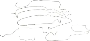 Dorman 919-121 Stainless Steel Brake Line Kit Compatible with Select Chevrolet/GMC Models (OE FIX)