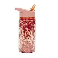 Drinking bottle glitter peach blossom