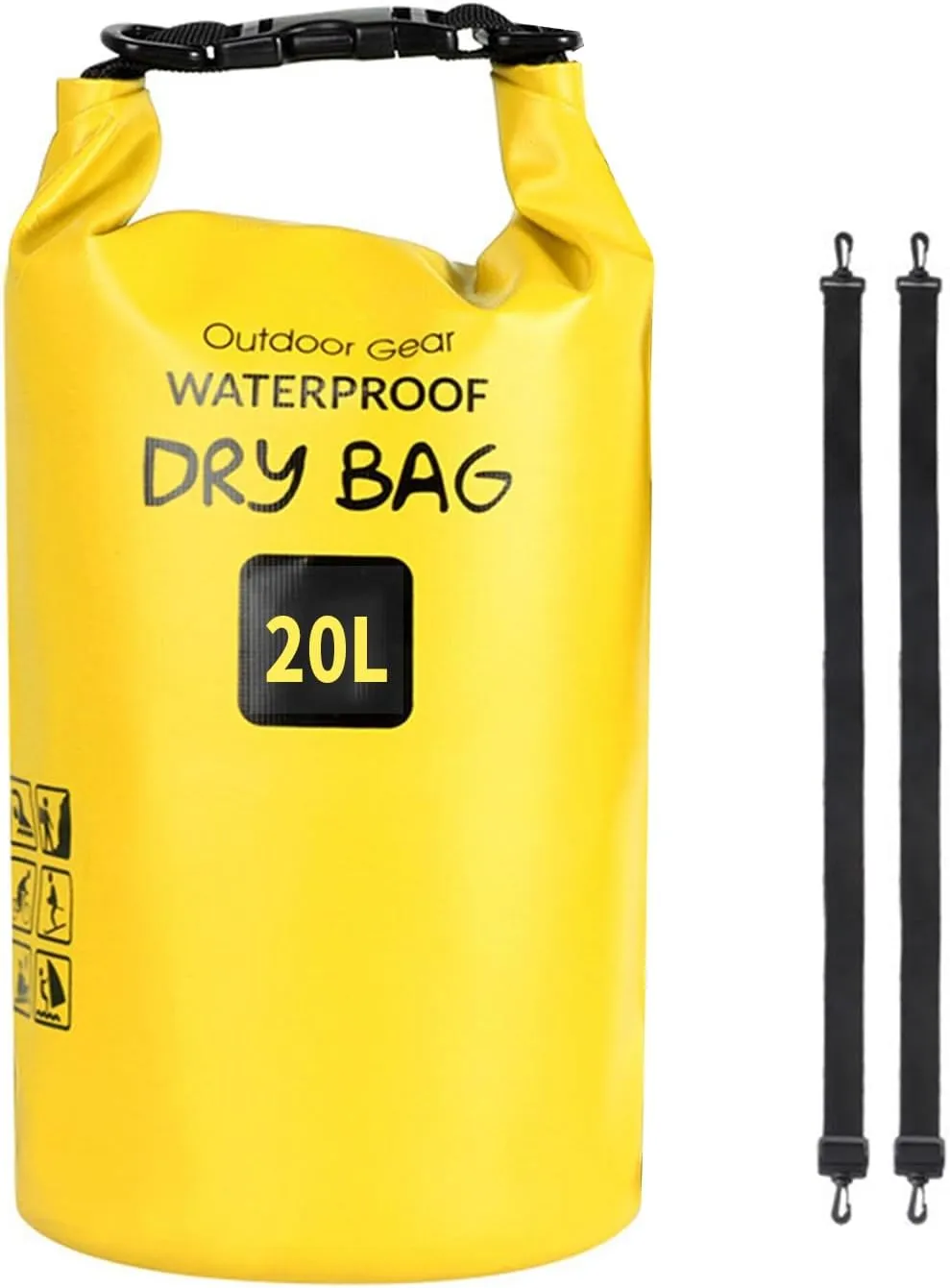 Dry Pouch，Outdoor Beach Buckled Storage Sacks Waterproofs Dry Bag Swimming Bag Floating Bags for Camping Hiking Trekking