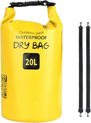 Dry Pouch，Outdoor Beach Buckled Storage Sacks Waterproofs Dry Bag Swimming Bag Floating Bags for Camping Hiking Trekking