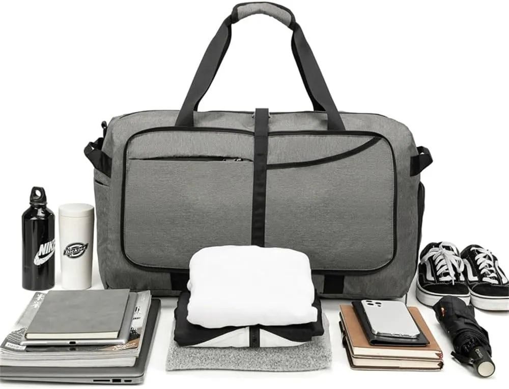 Duffle Bag Male Outdoor Travel Waterproof Handbag Storage Bag Foldable Travel Bag for Travel, Workout