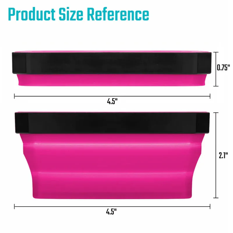 DURATECH 3Pack Magnetic foldable silicone tool tray