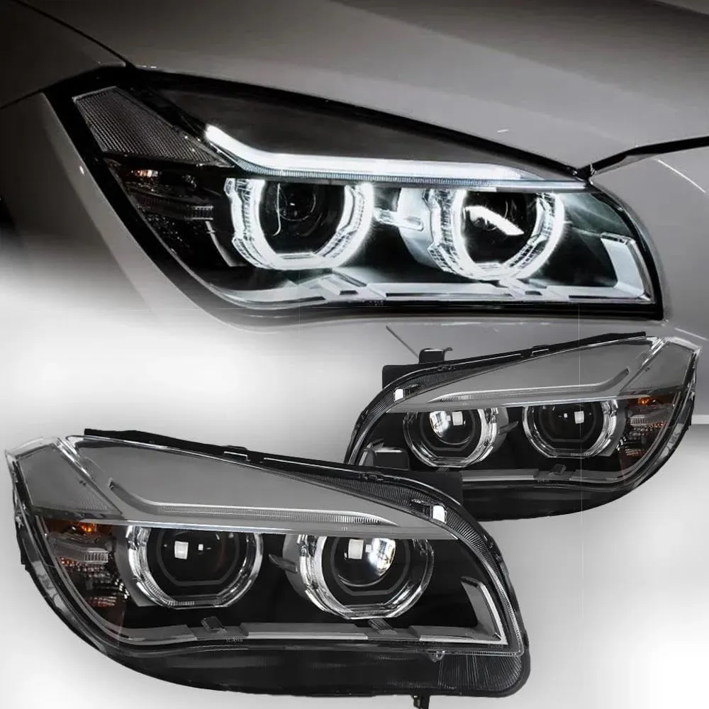 Eadlamp Beam Car Styling Head Lamp for BMW X1 E84 Headlights 2011-2015 LED Headlight Angel Eye DRL Hid Bi Car Headlamp Headlight Assembly Car Headlight Assemblycar