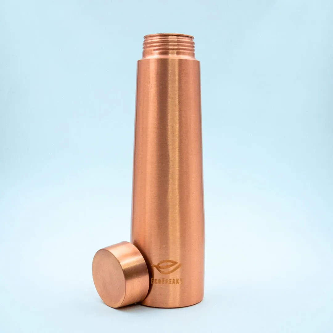 EcoFreaky Tower Pure Copper Bottle (950ml) | Leak-Proof & BPA-Free | Ayurvedic Benefits | Boosts Immunity & Digestion | Office & Travel Friendly