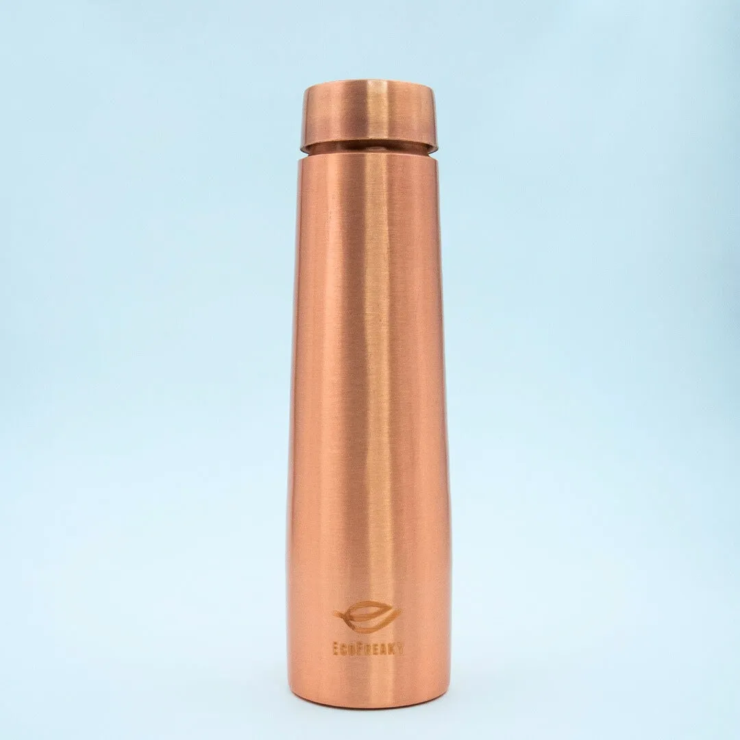 EcoFreaky Tower Pure Copper Bottle (950ml) | Leak-Proof & BPA-Free | Ayurvedic Benefits | Boosts Immunity & Digestion | Office & Travel Friendly