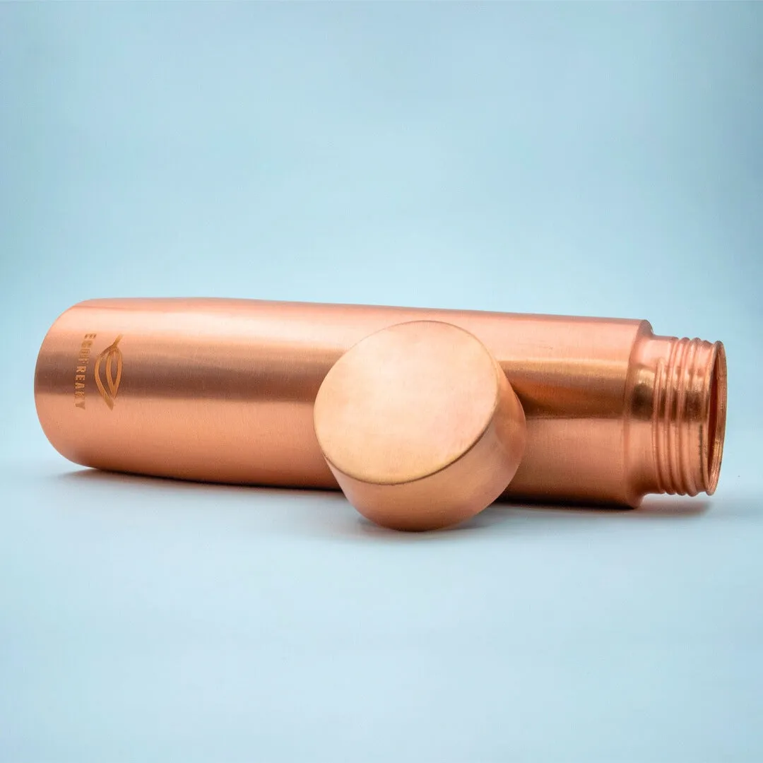 EcoFreaky Tower Pure Copper Bottle (950ml) | Leak-Proof & BPA-Free | Ayurvedic Benefits | Boosts Immunity & Digestion | Office & Travel Friendly