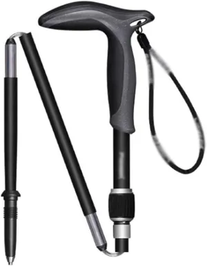 Elderly Home Walking Stick, Carbon Fiber Retractable Trekking Poles, with Rotating Safety Buckle, Foldable Compact Hiking Gear
