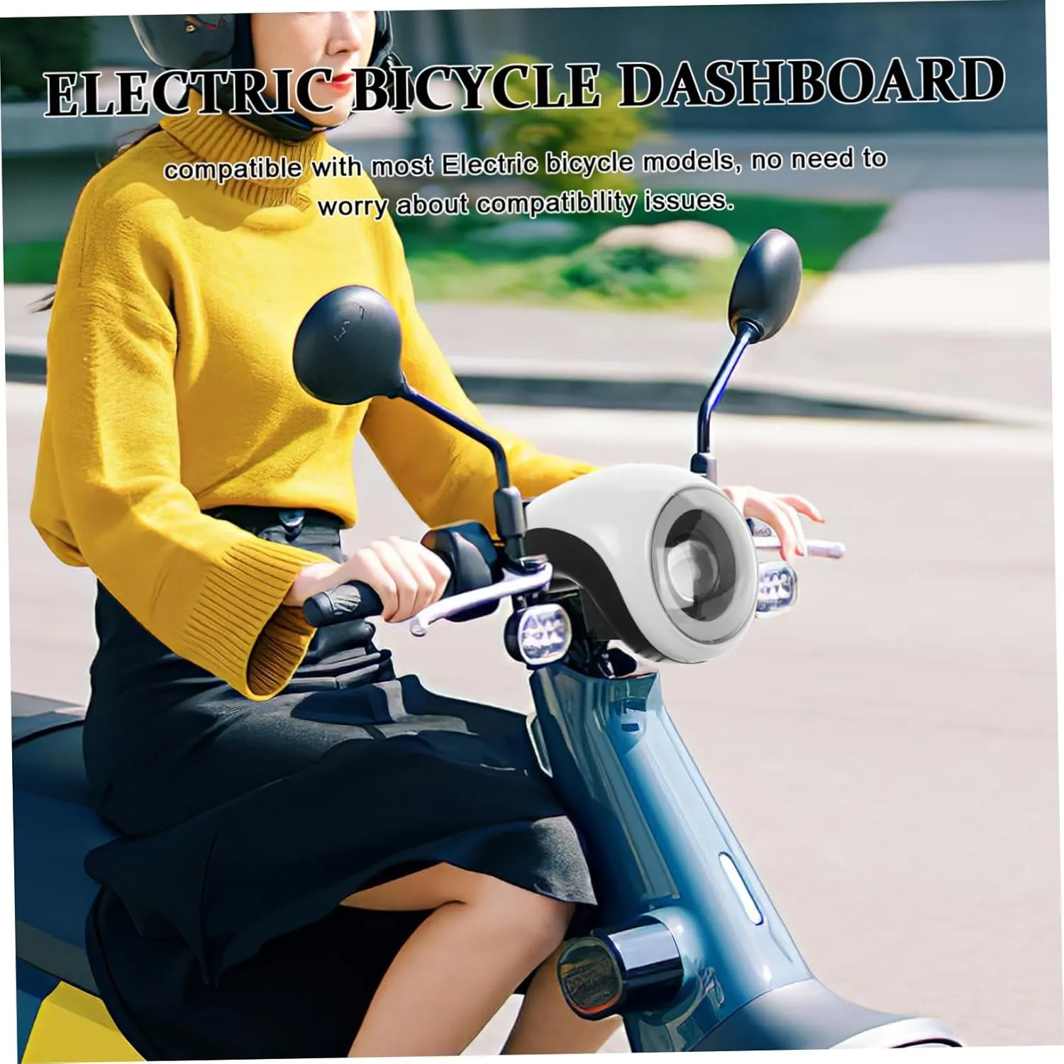 Electric Scooter Headlamp 48v Led Headlight Battery Indicator and Horn for Scooter Supply