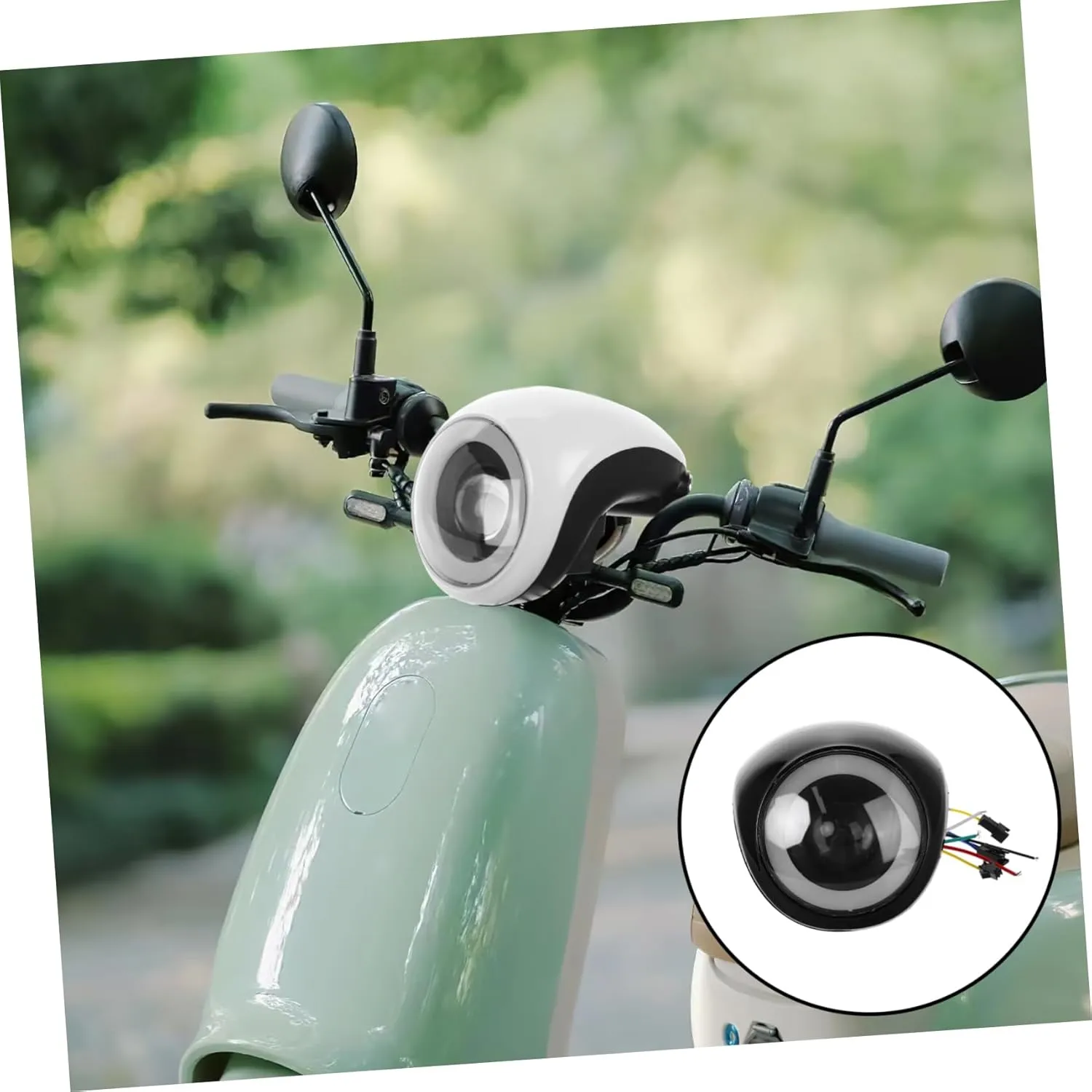 Electric Scooter Headlamp 48v Led Headlight Battery Indicator and Horn for Scooter Supply