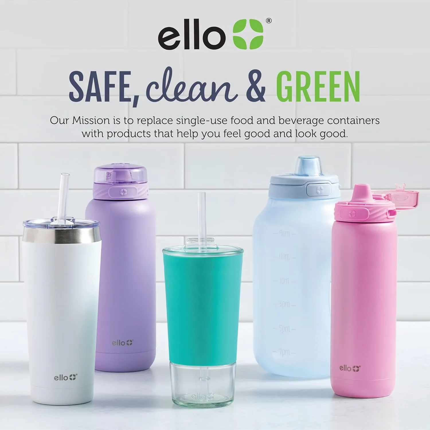 Ello Cooper 18oz Kids Stainless Steel Water Bottle with 2 Lids Chug and Straw | Leak Proof Double Walled and Vacuum Insulated | Fits Car Cupholder | Built in Carry Loop | Dishwasher Safe | Gray