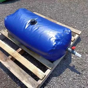 Emergency Water Storage Bag Outdoor Folding Large Capacity Water Storage Bag, Large Hardband Tap Emergency Water Storage Bucket for Garden Camping Farm Building, Fire(400L/1x0.8x0.5m)