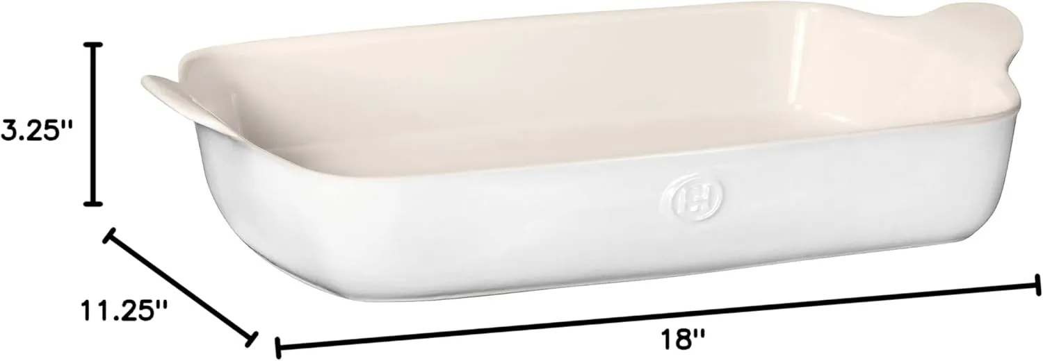 Emile Henry 17.75" x 11" / 5qt Extra Large Rectangular Baker - Modern Classics Collection | Sugar